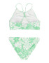 Abercrombie & Fitch Bikini svetlo zelena / bela - Pepit.si