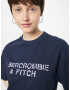 Abercrombie & Fitch Majica nočno modra / svetlo modra / bela - Pepit.si