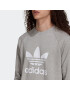 ADIDAS ORIGINALS Majica pegasto siva / bela - Pepit.si