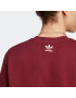 ADIDAS ORIGINALS Majica bordo / bela - Pepit.si