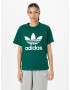 ADIDAS ORIGINALS Majica temno zelena / bela - Pepit.si