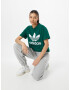 ADIDAS ORIGINALS Majica temno zelena / bela - Pepit.si