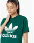 ADIDAS ORIGINALS Majica temno zelena / bela - Pepit.si