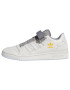 ADIDAS ORIGINALS Nizke superge 'Forum' siva / bela / rumena - Pepit.si