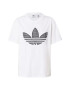 ADIDAS ORIGINALS Majica pegasto siva / črna / bela - Pepit.si