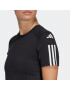 ADIDAS PERFORMANCE Funkcionalna majica črna / bela - Pepit.si