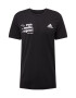 ADIDAS PERFORMANCE Funkcionalna majica črna / bela - Pepit.si