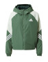 ADIDAS SPORTSWEAR Športna jakna pastelno zelena / temno zelena / bela - Pepit.si