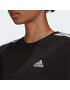 ADIDAS SPORTSWEAR Športna majica 'Essentials Studio' črna / bela - Pepit.si