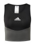 ADIDAS SPORTSWEAR Športni top 'Core' siva / črna / bela - Pepit.si