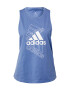 ADIDAS SPORTSWEAR Športni top modra / bela - Pepit.si