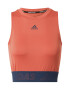 ADIDAS PERFORMANCE Športni top oranžno rdeča / temno modra - Pepit.si