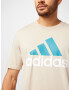 ADIDAS SPORTSWEAR Funkcionalna majica bež / kraljevo modra / off-bela - Pepit.si