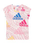 ADIDAS SPORTSWEAR Funkcionalna majica modra / temno roza / bela - Pepit.si