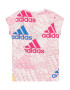 ADIDAS SPORTSWEAR Funkcionalna majica modra / temno roza / bela - Pepit.si