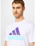 ADIDAS SPORTSWEAR Funkcionalna majica svetlo modra / temno liila / bela - Pepit.si