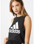 ADIDAS SPORTSWEAR Športni top črna / bela - Pepit.si