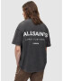 AllSaints Majica 'Underground' antracit / bela - Pepit.si