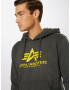 ALPHA INDUSTRIES Majica 'Basic Hoody' rumena / grafit - Pepit.si