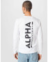 ALPHA INDUSTRIES Majica črna / bela - Pepit.si