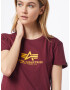 ALPHA INDUSTRIES Majica 'New Basic T Wmn' burgund - Pepit.si