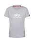 ALPHA INDUSTRIES Majica 'New Basic T Wmn' siva - Pepit.si