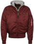 ALPHA INDUSTRIES Prehodna jakna 'MA-1 D-Tec' pegasto siva / burgund - Pepit.si