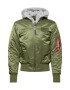 ALPHA INDUSTRIES Prehodna jakna 'MA-1 D-Tec' pegasto siva / zelena - Pepit.si