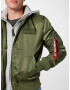 ALPHA INDUSTRIES Prehodna jakna 'MA-1 D-Tec' pegasto siva / zelena - Pepit.si