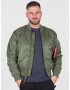 ALPHA INDUSTRIES Prehodna jakna 'MA-1 VF 59' rjava / temno zelena / rdeča - Pepit.si