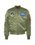 ALPHA INDUSTRIES Prehodna jakna 'MA-1 VF NASA' oliva - Pepit.si