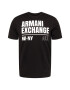 ARMANI EXCHANGE Majica črna / bela - Pepit.si