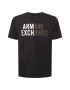 ARMANI EXCHANGE Majica črna / bela / bež - Pepit.si