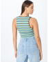 BDG Urban Outfitters Top 'JOSIE' turkizna / temno rjava / svetlo zelena - Pepit.si