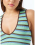 BDG Urban Outfitters Top 'JOSIE' turkizna / temno rjava / svetlo zelena - Pepit.si