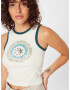 BDG Urban Outfitters Top 'YIN YANG' oliva / petrol / žad / temno roza / bela - Pepit.si