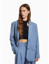 Bershka Blazer golobje modra - Pepit.si