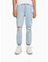 Bershka Kavbojke moder denim - Pepit.si