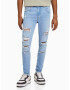 Bershka Kavbojke moder denim - Pepit.si