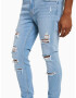 Bershka Kavbojke moder denim - Pepit.si