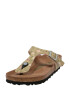 BIRKENSTOCK Japonke 'Gizeh' kaki / travnato zelena / puder / pastelno roza - Pepit.si