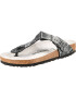 BIRKENSTOCK Japonke 'Gizeh Python' črna / bela / svetlo siva - Pepit.si