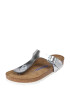 BIRKENSTOCK Japonke 'Gizeh' srebrna - Pepit.si