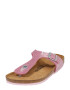 BIRKENSTOCK Sandali 'Gizeh' roza / srebrna - Pepit.si