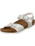 BIRKENSTOCK Sandale 'Rio' bela / srebrna - Pepit.si