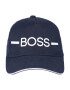 BOSS Kidswear Kapa ultra mornarsko modra / bela - Pepit.si