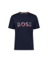 BOSS Orange Majica marine / vijolično modra / roza - Pepit.si