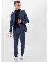 BURTON MENSWEAR LONDON Hlače na rob 'BLUE JASPE CHECK SLIM FIT..' modra - Pepit.si