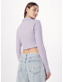 Calvin Klein Jeans Bluza pastelno lila / črna / bela - Pepit.si