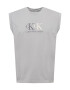 Calvin Klein Jeans Majica '90'S DOUBLE MONOGRAM MUSCLE TEE' siva / bela / temno siva - Pepit.si